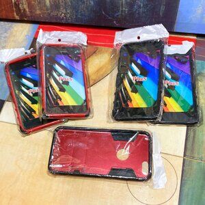 NEW IPHONE 6 PLUS * CASE LOT (5-PACK) INCLUDED HYBRID GRIP CASES & IRON MAN 5PCS